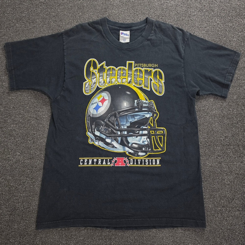 Vintage Pro Layer Pittsburgh Steelers Shirt Men Large Vintage NFL Big Helmet 90s